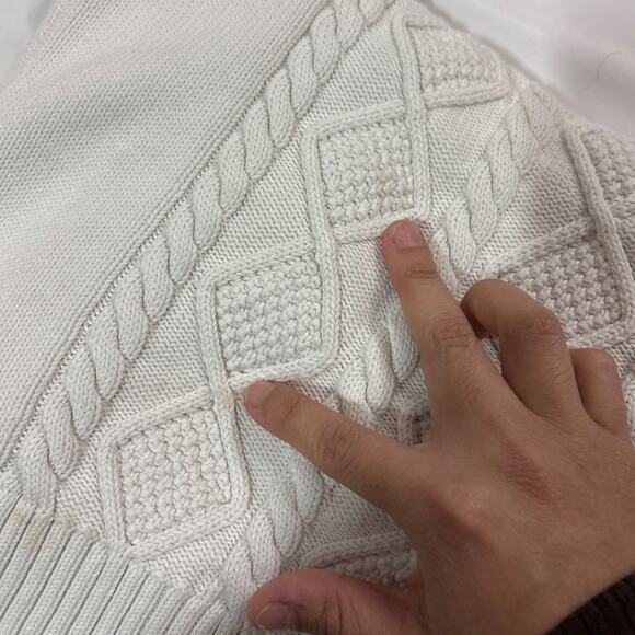 Aritzia Sunday Best Womens XS Cable Knit Lamora Cardigan Button Down Sweater - Picture 8 of 12